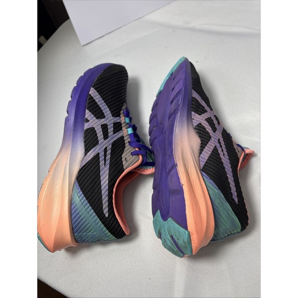Asics Women's Size 7.5 Running Shoes 1012A985 Purple/ Teal/ Coral Sneakers EU 39 - Picture 5 of 15